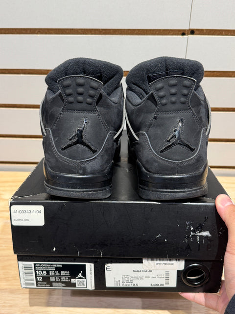 Jordan 4 Retro Black Cat (2020) Sz 10.5