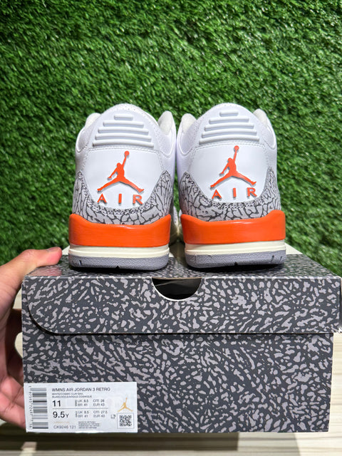 Jordan 3 Retro Georgia Peach (Women's) Sz 9.5M/11W