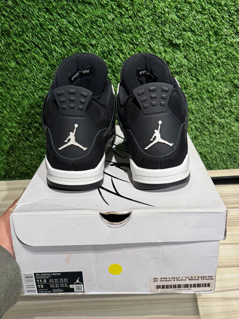 Jordan 4 Retro White Thunder Sz 11.5