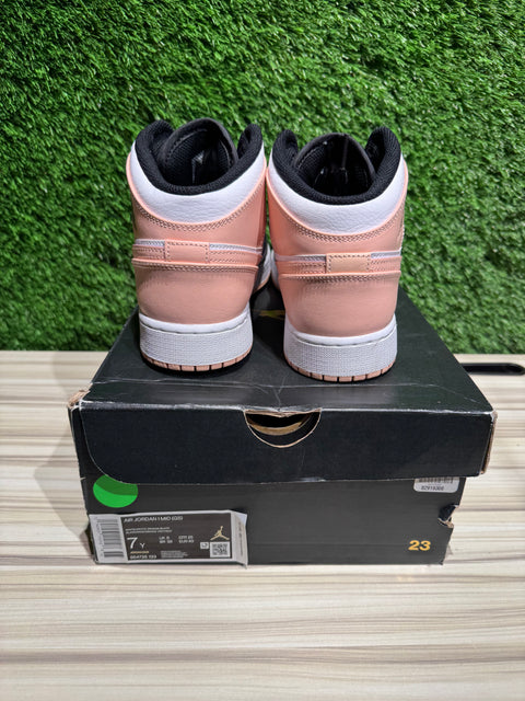 Jordan 1 Mid Arctic Orange Black Toe (GS) Sz 7Y