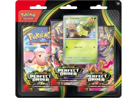 2026 Pokémon Mega Evolution Perfect Order Chikorita Blister Pack