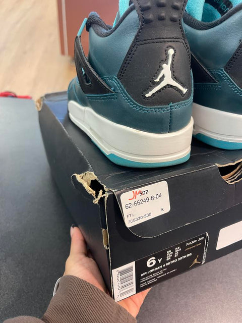 Jordan 4 Retro Teal (GS) Sz 6Y