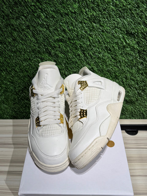 Jordan 4 Retro Metallic Gold (Women's) Sz 6M/7.5W