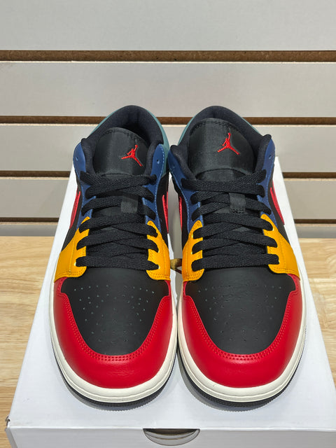 Air Jordan 1 Low SE Black Multi-Color (Women's) Sz 10