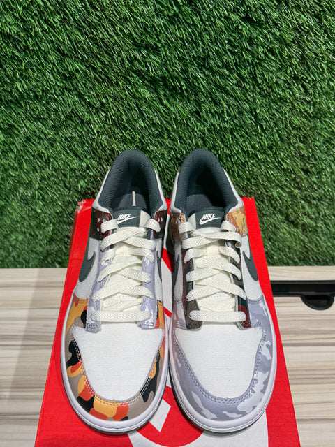 Nike Dunk Low Sail Multi-Camo (GS) Sz 6Y