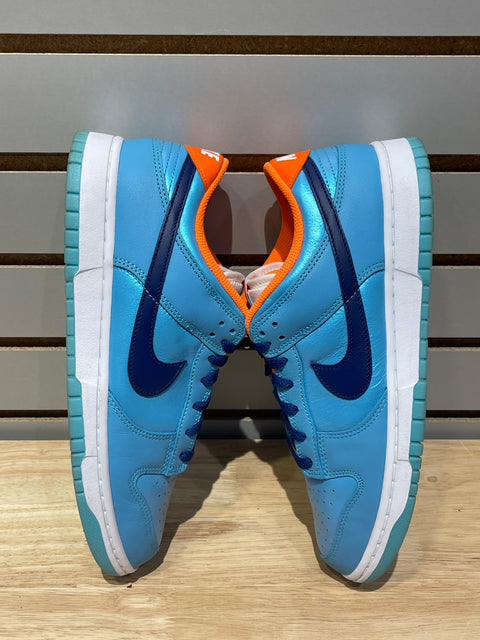 Nike Dunk Low SE Baltic Blue Total Orange Sz 10