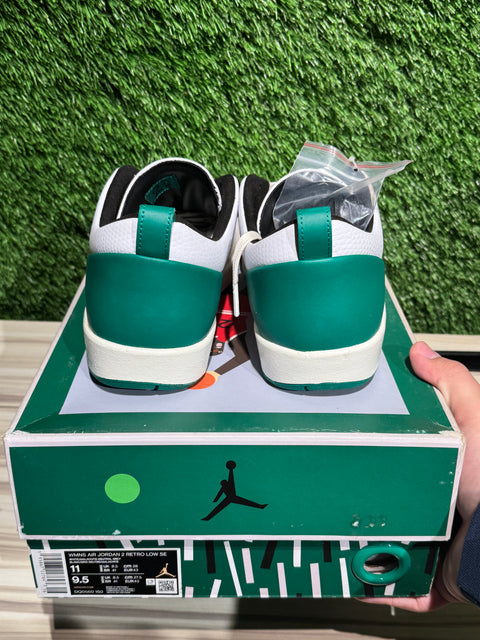 Jordan 2 Retro Low SE Nina Chanel Abney White Malachite (Women's) Sz 9.5M