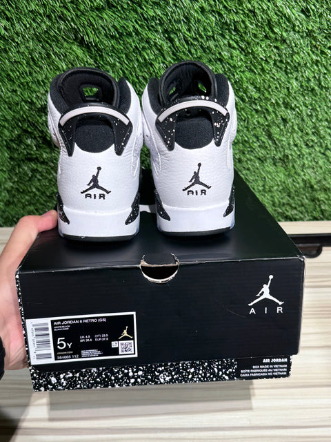 Jordan 6 Retro Reverse Oreo (GS) Sz 5Y