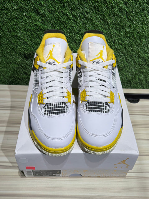 Jordan 4 Retro Vivid Sulfur (Women's) Sz 9W/7.5M