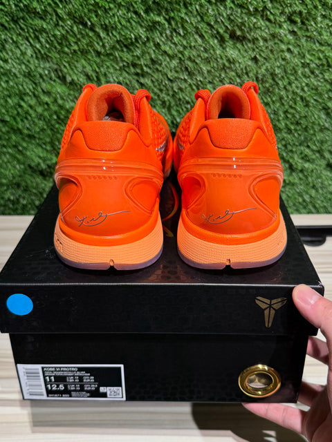 Nike Kobe 6 Protro Total Orange Sz 11