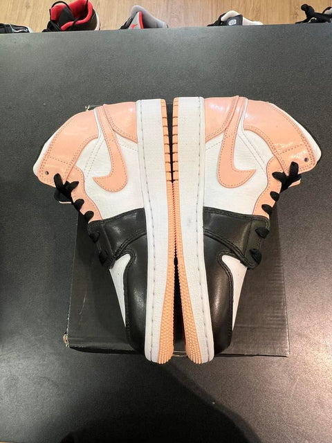 Jordan 1 Mid Arctic Orange Black Toe (GS) Sz 5Y