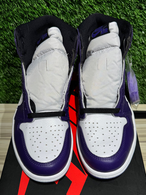 Jordan 1 Retro High Court Purple White (Multiple Sizes)