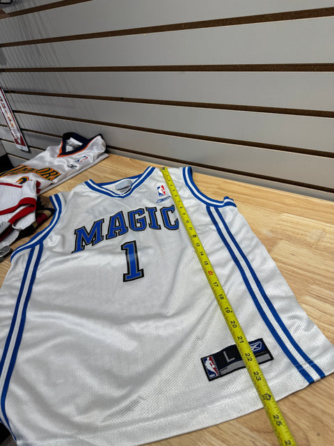 Vintage 2000s Kids Reebok Orlando Magic Tracy McGrady #1 Jersey Sz L