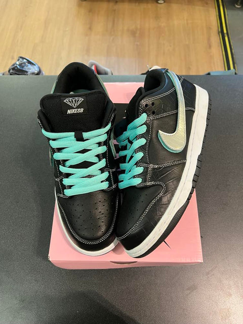 Nike SB Dunk Low Diamond Supply Co. Black Diamond Sz 10