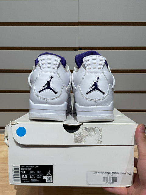 Jordan 4 Retro Metallic Purple Sz 10