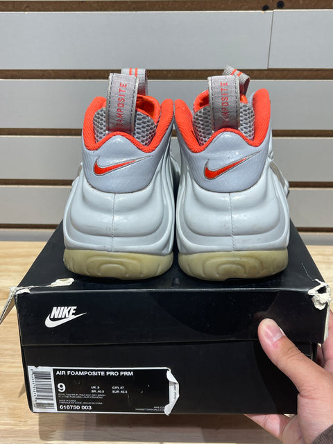 Nike Air Foamposite Pro Pure Platinum Sz 9