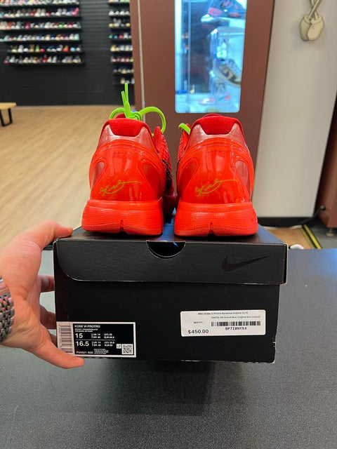 Nike Kobe 6 Protro Reverse Grinch Sz 15