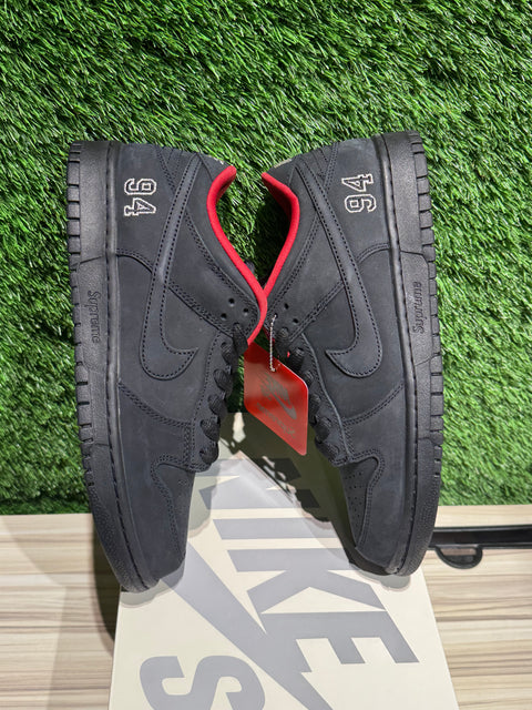 Nike SB Dunk Low Supreme 94 Black Sz 9