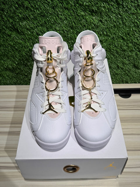 Jordan 6 Retro Gold Hoops (Women's) Sz 5M