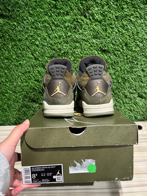 Jordan 4 Retro SE Craft Medium Olive Sz 8.5M