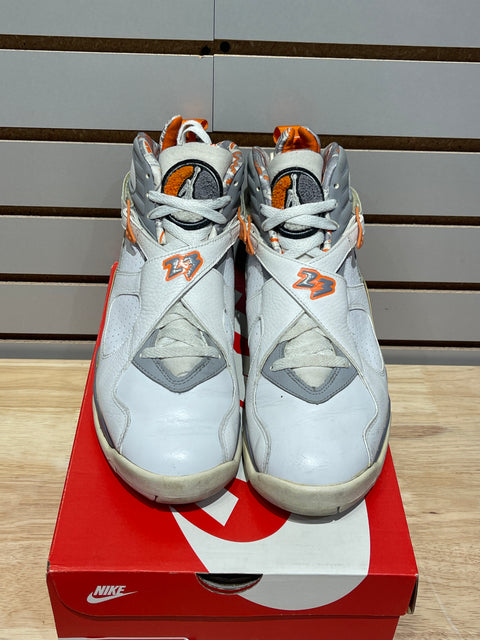2007 Jordan 8 Retro Orange White Sz 10