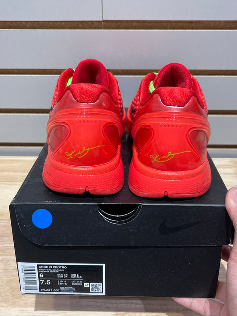 Nike Kobe 6 Protro Reverse Grinch Sz 6M