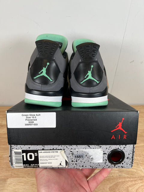 Jordan 4 Retro Green Glow