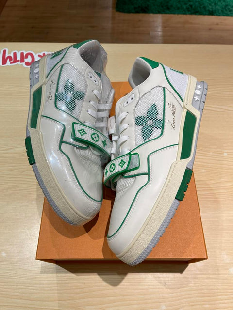 Louis Vuitton Trainer Green Mesh Sz 12UK/13US