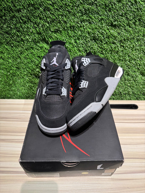 Jordan 4 Retro SE Black Canvas Sz 9M,.,