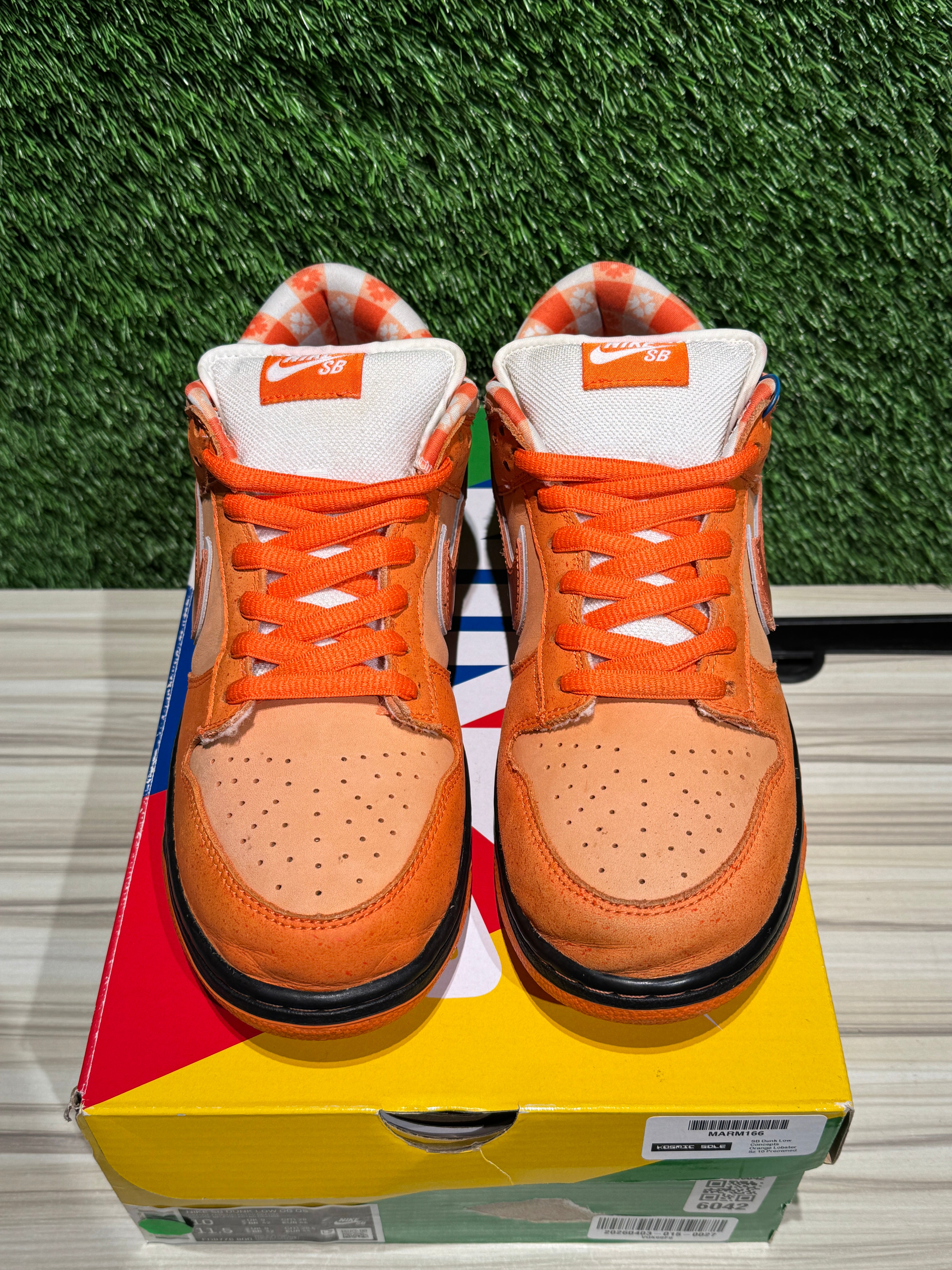 Nike SB Dunk Low Concepts Orange Lobster Sz 10 – Sneak City