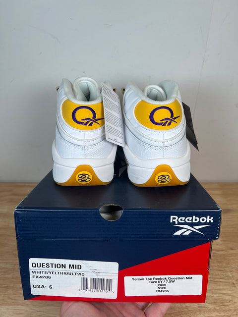 Reebok Question Mid Yellow Toe