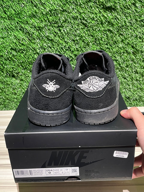 Jordan 1 Retro Low OG SP Travis Scott Black Phantom Sz 9M