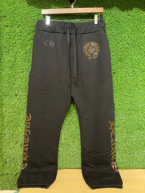 Chrome Hearts Black Iridescent Sweatpants Sz S