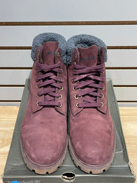 Timberland Premium 6" Waterproof Boot Burgundy Nubuck Sz 12