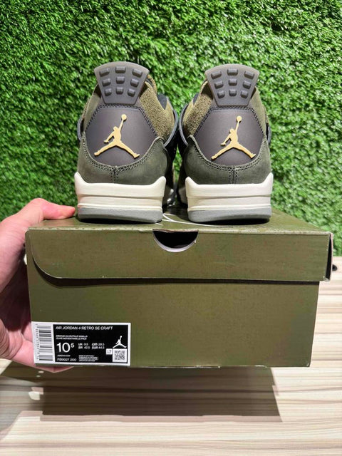 Jordan 4 Retro SE Craft Medium Olive Sz 10.5..
