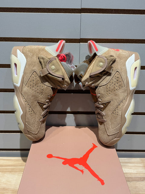 Jordan 6 Retro Travis Scott British Khaki Sz 6.5M