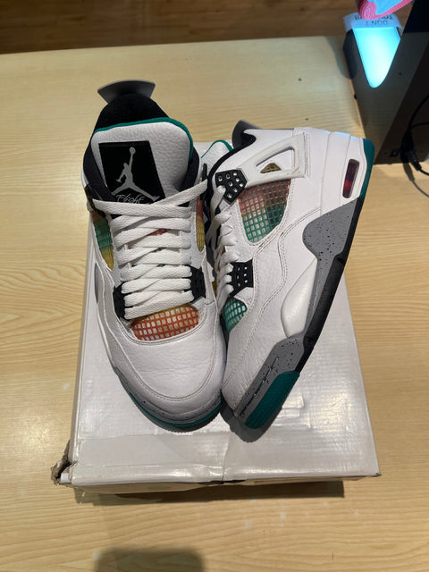 Jordan 4 Retro Lucid Green Rasta (W)