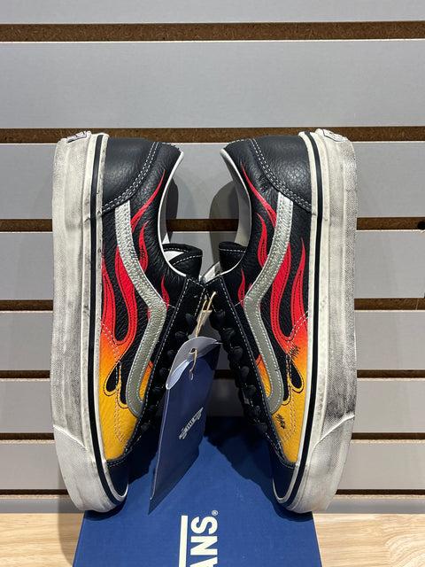 Vans LX Old Skool Archive Flame Black Sz 10.5