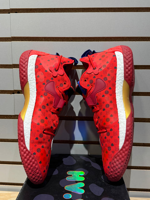 adidas Harden Vol. 6 Vivid Red Monogram Sz 13