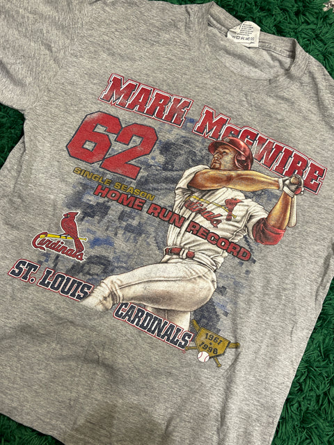 Vintage 1998 Mark McGwire Home Run King T-SHirt Lee Sport MLB USA Made