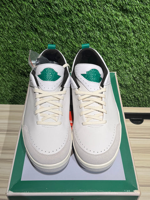 Jordan 2 Retro Low SE Nina Chanel Abney White Malachite (Women's) Sz 9.5M