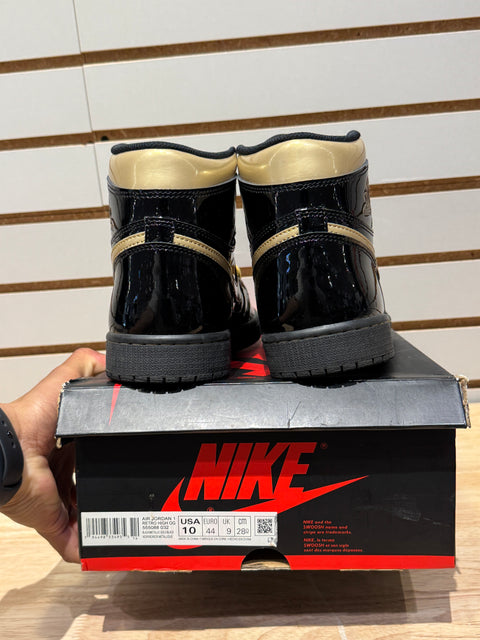 Jordan 1 Retro High Black Metallic Gold (2020) Sz 10