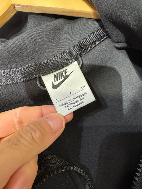 Nike Tech Fleece Black Hooded Sweatshirt Sz S