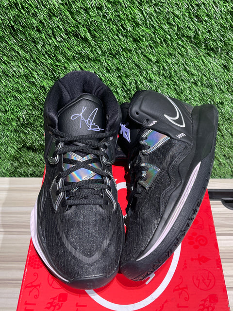 Nike Kyrie Infinity Black Metallic Silver Sz 8