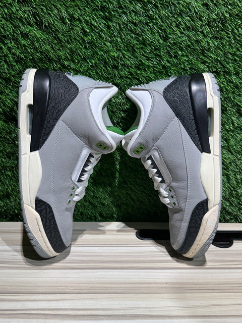Jordan 3 Retro Chlorophyll Sz 8.5