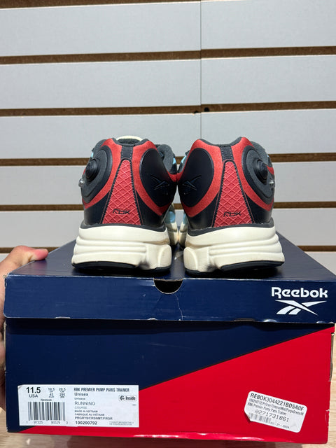 Reebok Premier Pump Paris Pure Grey Crimson Mist Sz 11.5M