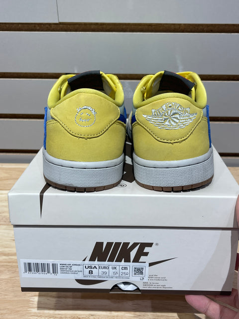 Jordan 1 Retro Low OG SP Travis Scott Canary (Women's) Sz 6.5M