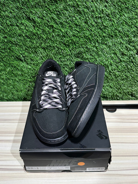 Jordan 1 Retro Low OG SP Travis Scott Black Phantom Sz 9M