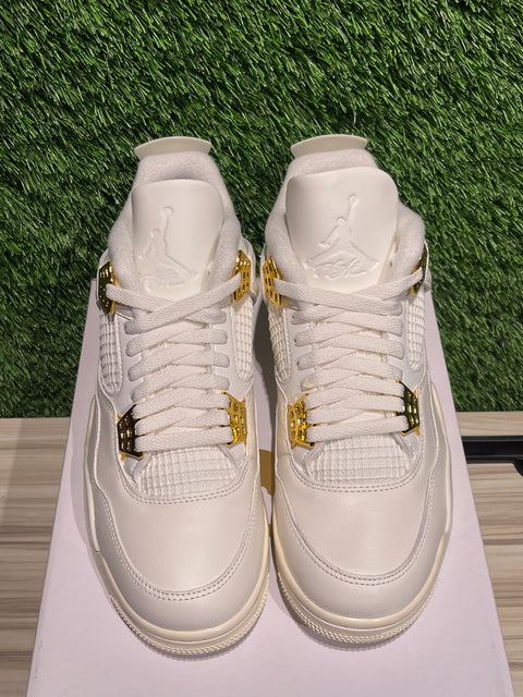 Jordan 4 Retro Metallic Gold (Women's)