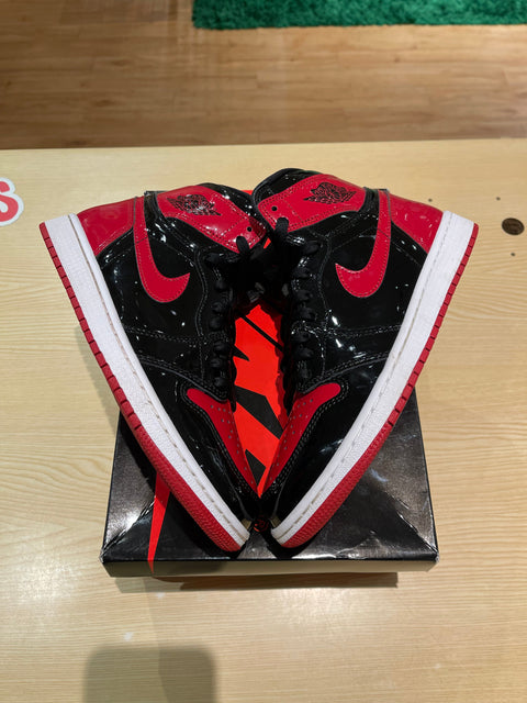 Jordan 1 Crib Bootie Bred Patent (I)